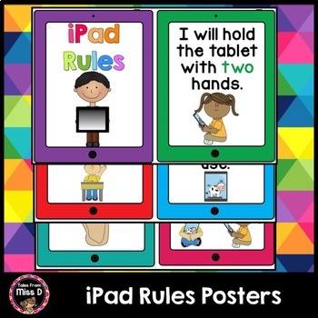 Preview of iPad Rules Posters