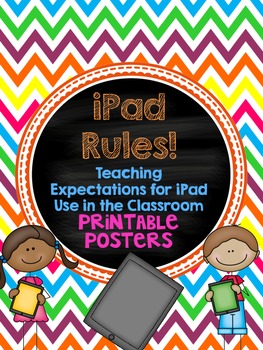 Preview of iPad Rules! Teaching Expectations for iPad Usage - Printable Posters