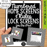 iPad Wallpaper Rules and Numbered Backgrounds:  Grey Dots 