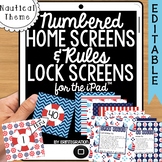 iPad Wallpaper Rules and Numbered Backgrounds:  Nautical Theme