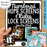 iPad Wallpaper with Editable Rules & Numbered Backgrounds: