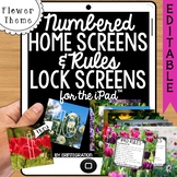 iPad Wallpaper Rules and Numbered Backgrounds:  Flower Theme