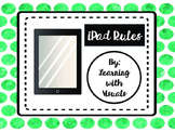iPad Rules for Special Education Classroom