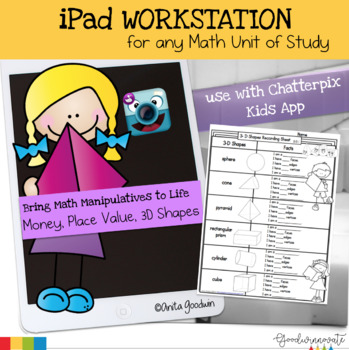 Preview of iPad Technology Workstation Bring Math Manipulatives to life