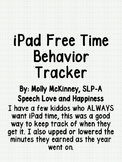 iPad Time Behavior Tracker- FREEBIE