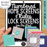 iPad Wallpaper Rules and Numbered Backgrounds:  Bright Theme