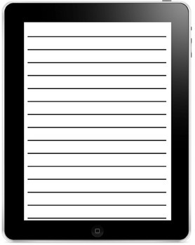 Preview of iPad Writing Frames Pack