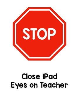 Preview of iPad and Chromebook Stop Signs