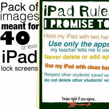 Preview of iPad rules for lock screen