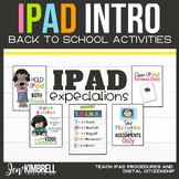 iPad Expectations iPad Rules iPad Care Back to School Activities