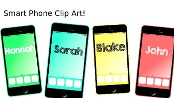 Preview of iPhone Inspired Smart Phone Clipart!