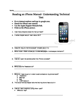Preview of iPhone Manual Technical Text Search