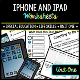 iPhone - iPad - Special Education - Life Skills - Workshee