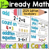 iREADY 2024 First Grade Math Vocabulary Word Wall Cards