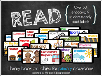 Preview of Classroom Library Labels for the Primary Classroom