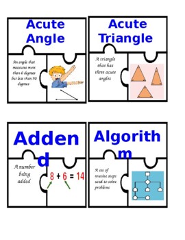 Preview of iReady 5th Grade Vocabulary Puzzle Pieces