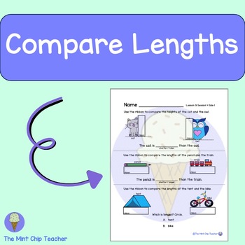 Preview of iReady First Grade Lesson 31: Compare Lengths - 2024