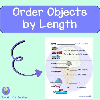 Preview of iReady First Grade Lesson 30: Order Objects by Length - 2024