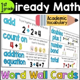 iReady First Grade Math Vocabulary Word Wall Cards
