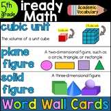 iReady Fifth Grade Math Vocabulary Word Wall Cards