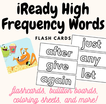 Preview of iReady High Frequency Words - 1st Grade