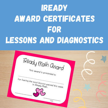 Preview of iReady Award Certificates