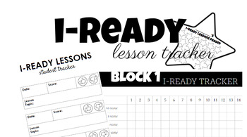 Preview of iReady Lesson(s) Tracker