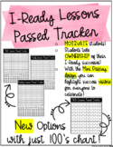 iReady Lessons Passed Tracker and Classroom Visual