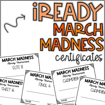 Preview of iReady March Madness Tournament Certificates