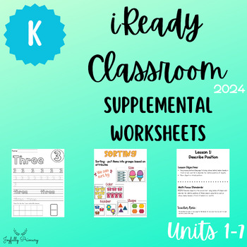 Preview of iReady Math (2024) Kinder Bundle