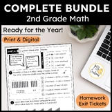 2nd Grade iReady Math Curriculum Yearlong CCSS Worksheets,
