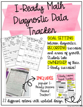 Preview of iReady Math Diagnostic Tracker, and Goal Setting Resource (NEW Growth Model)