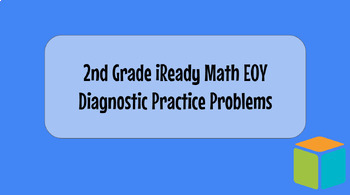 Preview of iReady Math Test Prep Slides (Editable!)