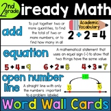 iReady Second Grade Math Vocabulary Word Wall Cards