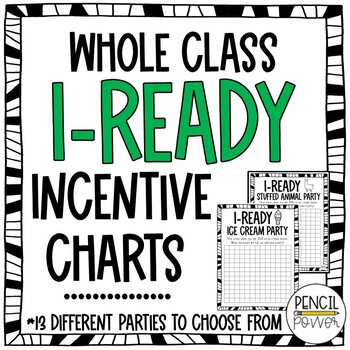 Preview of iReady Whole Class Rewards Charts | Reading Program Incentive Tracker