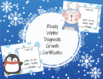 Preview of iReady Winter Diagnostic Growth Certificate