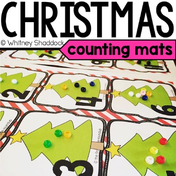 Preview of Christmas Math Counting Mats for Counting Collections