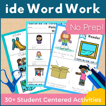 Preview of ice Word Family Word Work and Activities - Long I Word Work