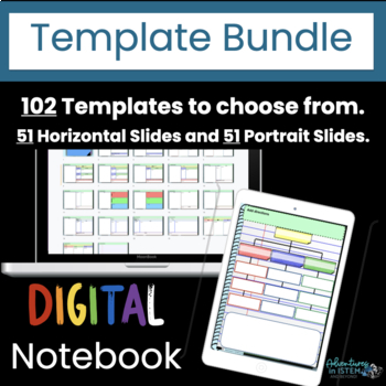 Preview of Google Slides Template Over 100 Digital Interactive Notebook Templates