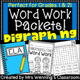 Digraph ng Word Work Packets! ING & ANG Printables!