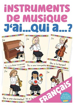 Preview of instruments de musique French game jeu français - J'ai ... qui a?