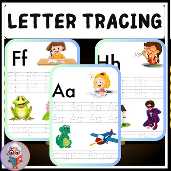 Preview of interactive alphabet tracing workbook