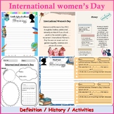 international women's day project activities 8 march histo