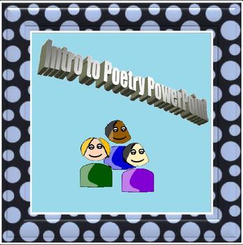 Preview of introduction to poetry, poetry overview powerpoint