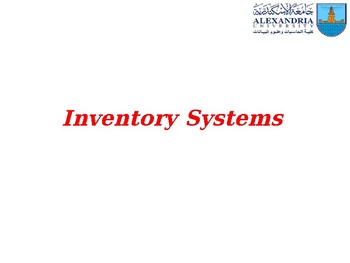 Preview of inventory systems