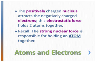Preview of ionic and covalent power point project