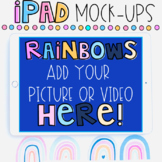 ipad Mock Ups for Digital Products Rainbows