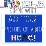 ipad Mock Ups for Digital Products Simple White