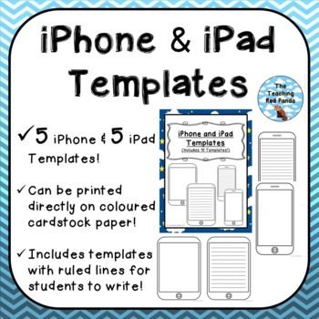 paper iphone template teachers