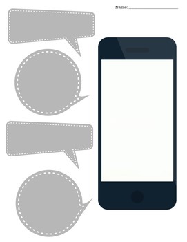 Iphones Blank Iphone Screen Printables For Multiple Activities